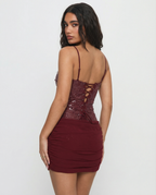 SOFÍA - Minivestido ajustado de lentejuelas con tirantes™