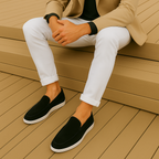 ADRIÁN - Mocasines de ante con suela contrastada y diseño atemporal™