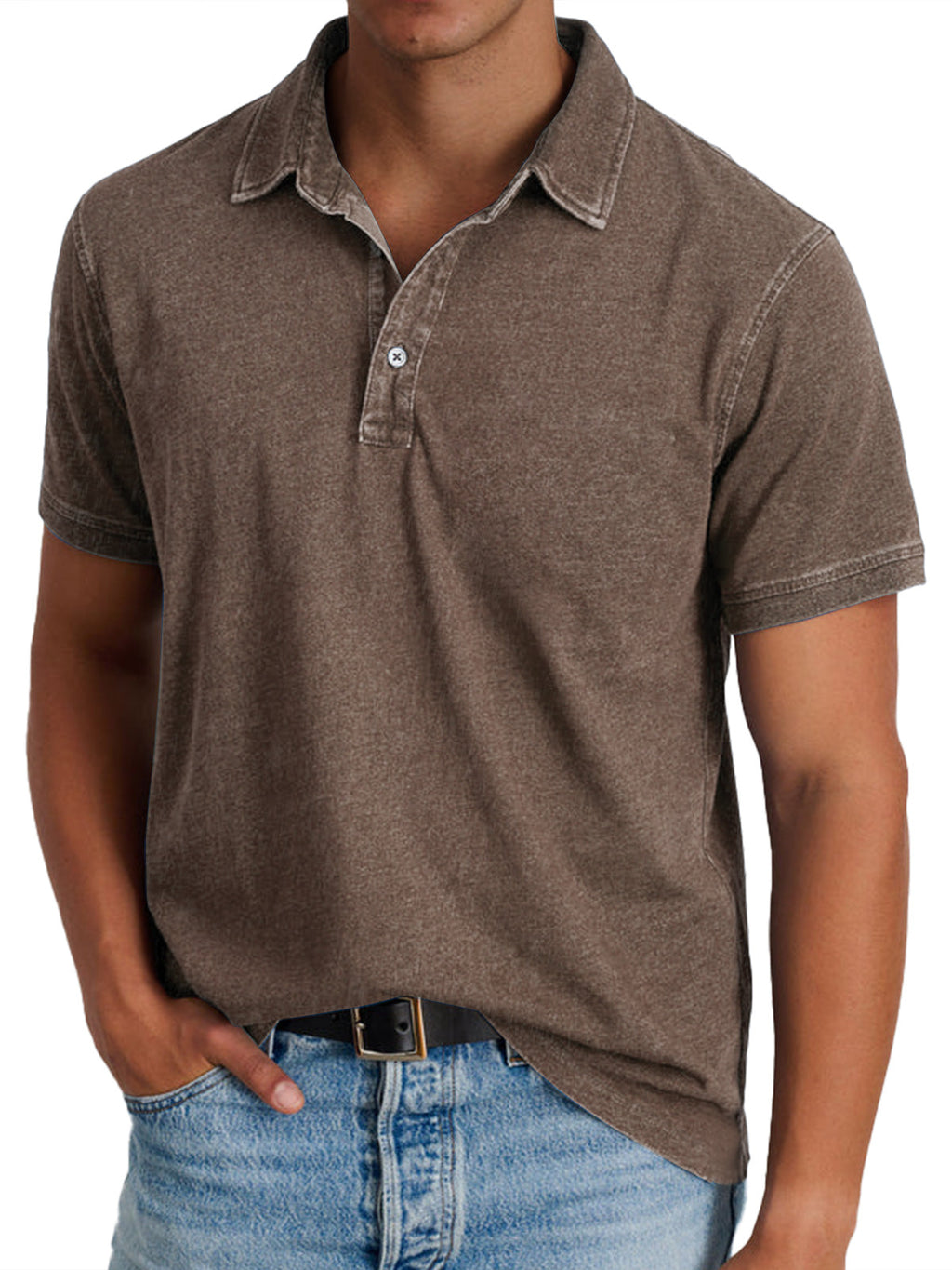 PABLO - Polo de manga corta con efecto lavado vintage™