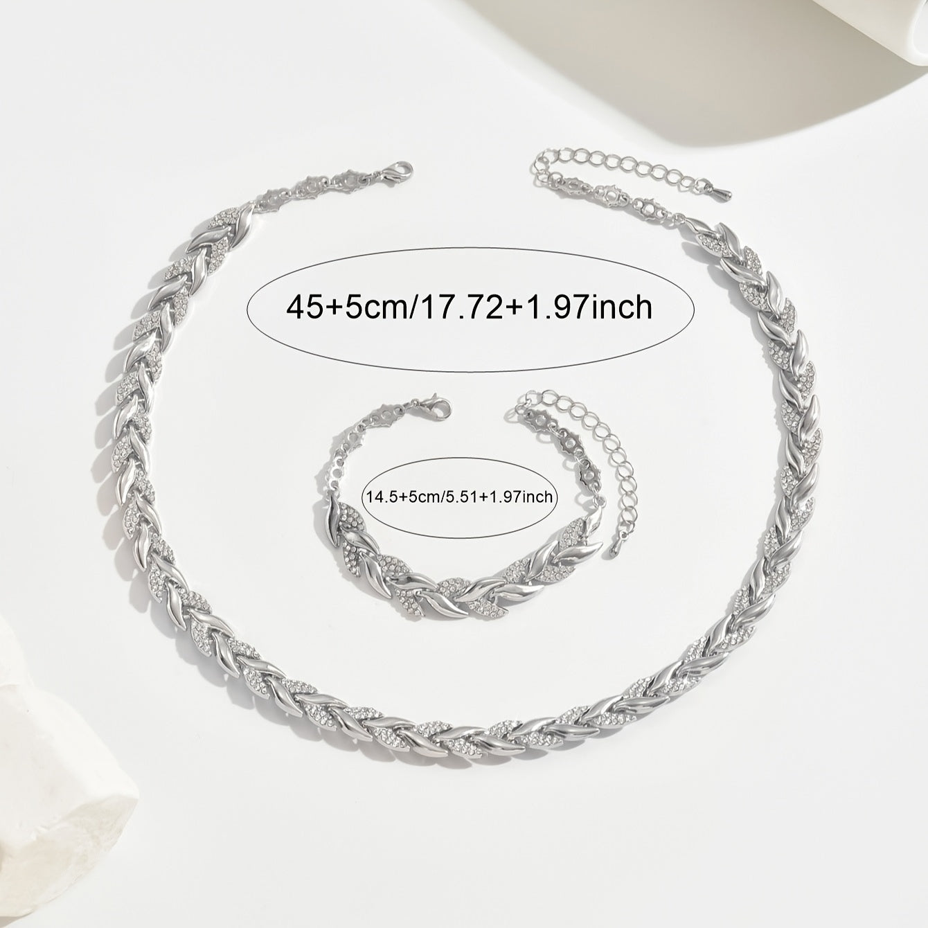 Wilhelmina - Handgemaakte visstaart ketting en armband