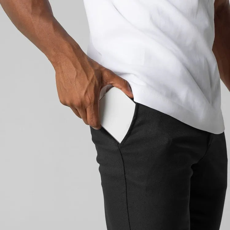 BRUNO - Pantalones chinos elásticos de corte entallado y estilo sartorial™
