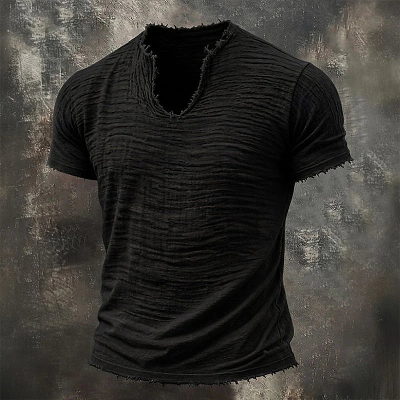 FRAN | Camiseta Vintage con Cuello en V