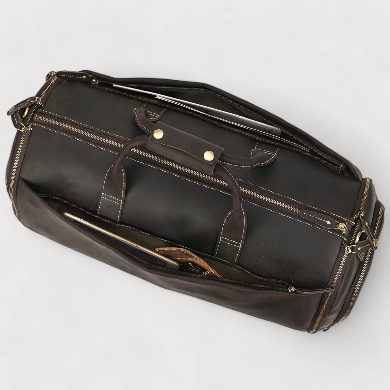 WILLY – Bolso Porta-Trajes Convertible en Cuero Premium (Bolso de mano)