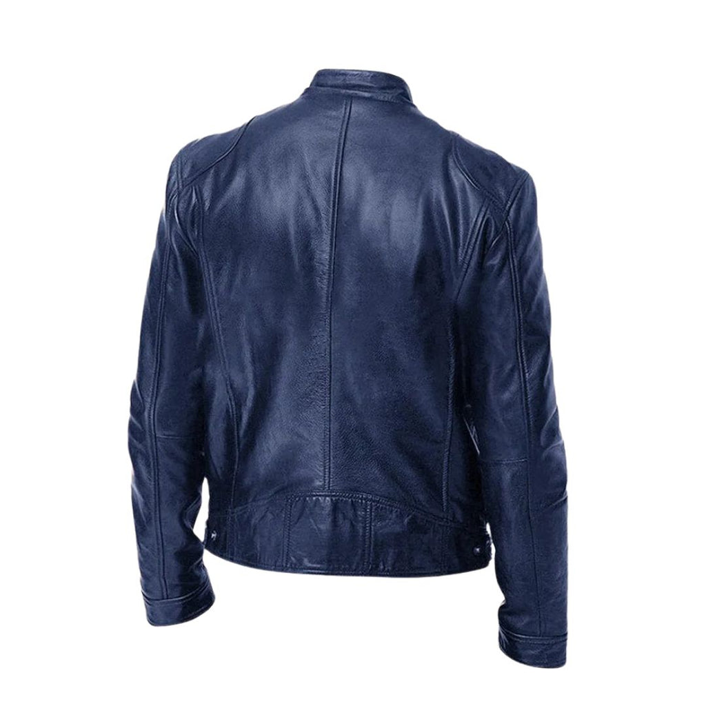 RAÚL - Chaqueta de efecto piel estilo biker con cuello tira™