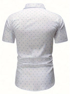 MARCOS - Camisa de manga corta con estampado micro-pattern™