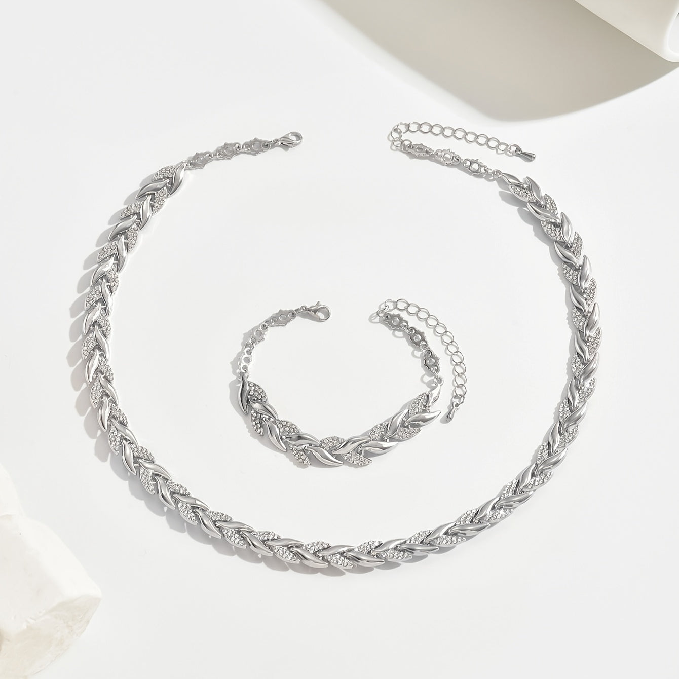 Wilhelmina - Handgemaakte visstaart ketting en armband