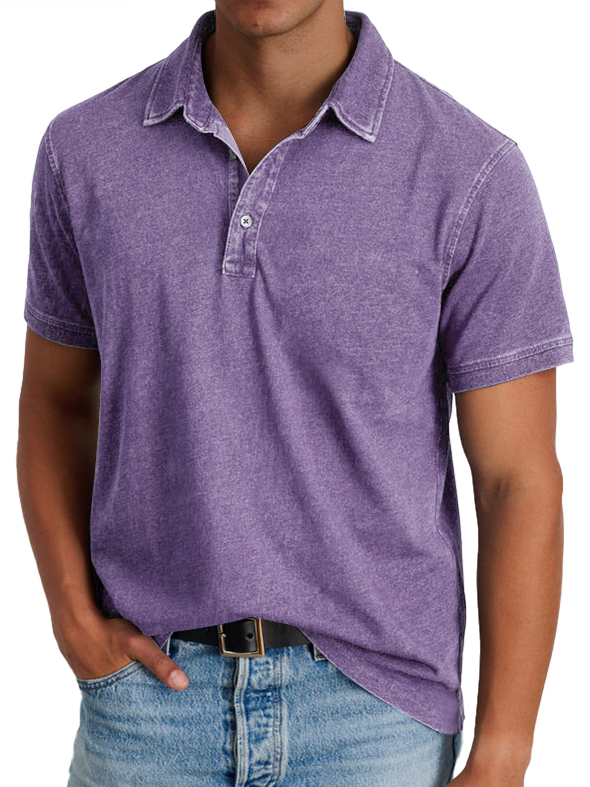 PABLO - Polo de manga corta con efecto lavado vintage™