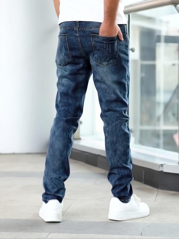 DANIEL - Pantalones vaqueros de corte recto ajustado y efecto desgastado™