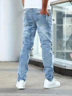 DANIEL - Pantalones vaqueros de corte recto ajustado y efecto desgastado™