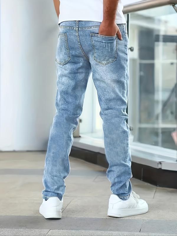 DANIEL - Pantalones vaqueros de corte recto ajustado y efecto desgastado™