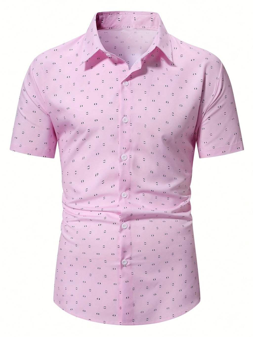 MARCOS - Camisa de manga corta con estampado micro-pattern™