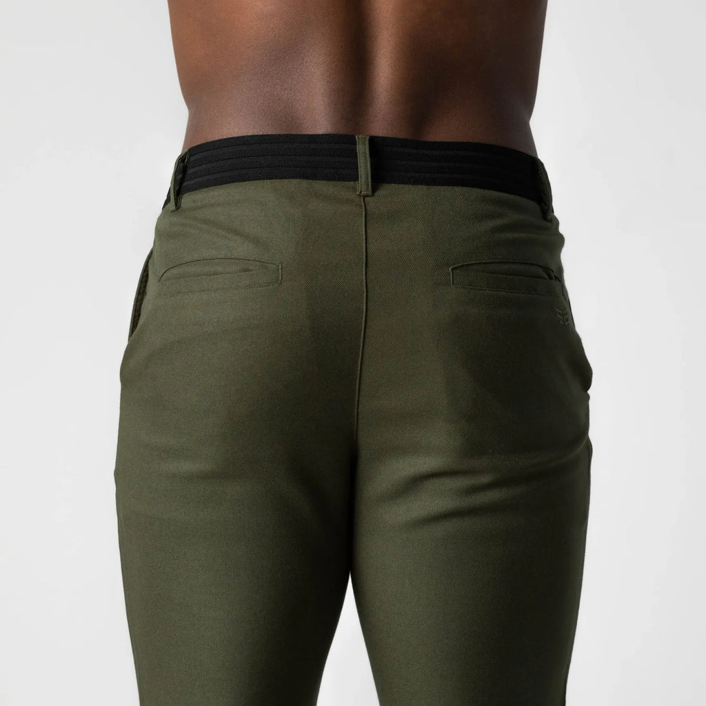 BRUNO - Pantalones chinos elásticos de corte entallado y estilo sartorial™