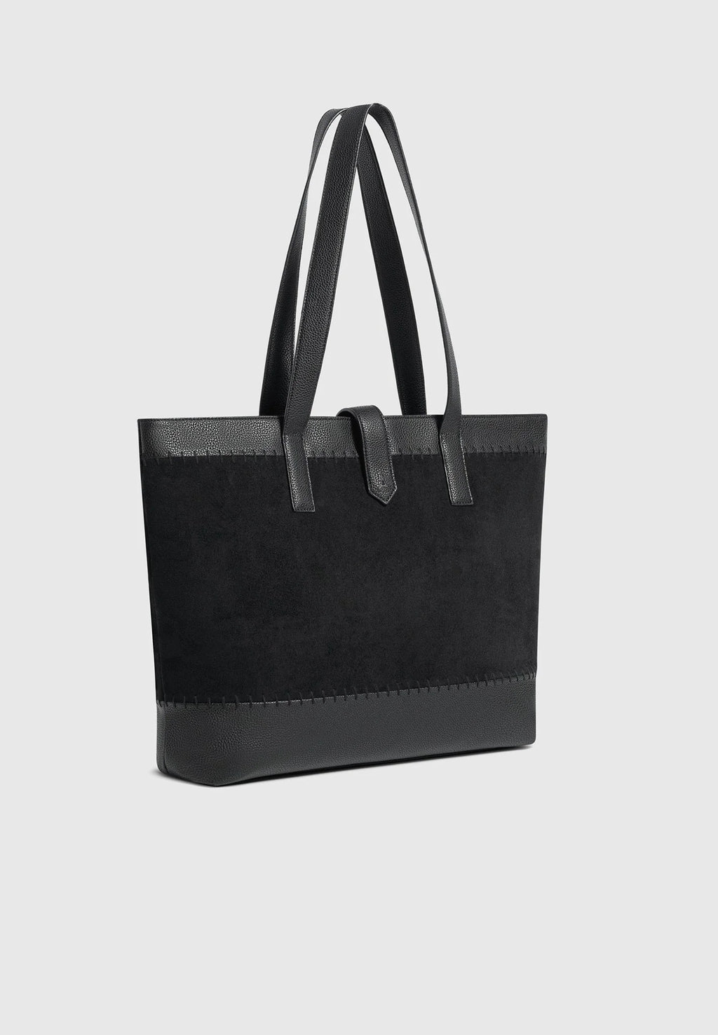 RAYAN- Bolso Premium de Ante y Piel Granulada con Puntada Artesanal™