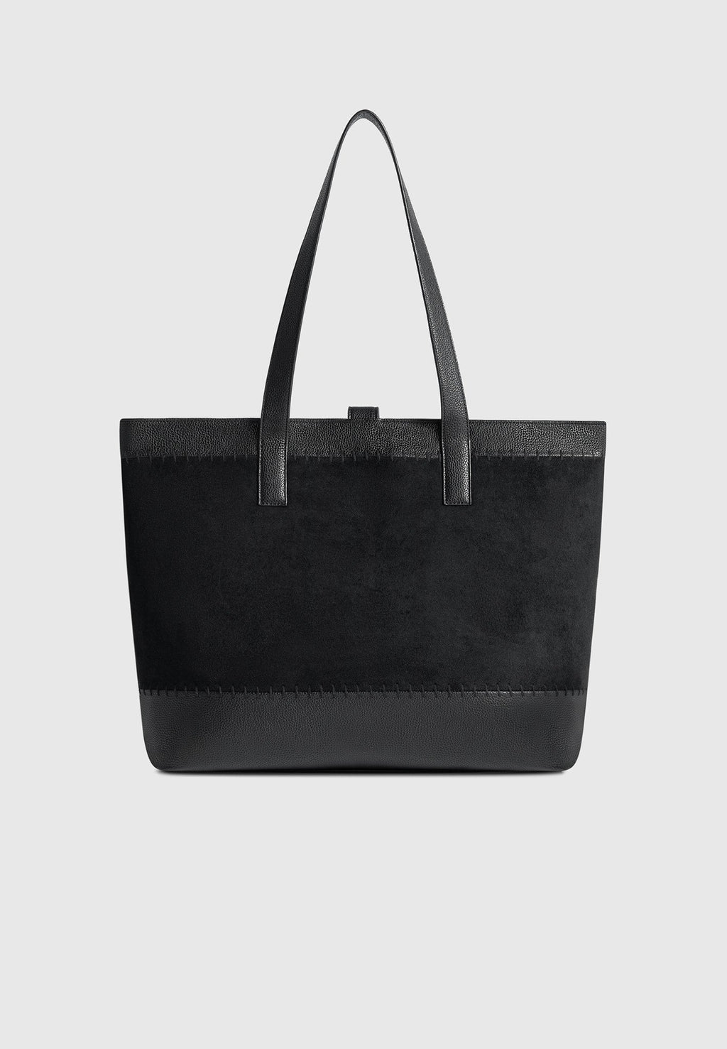 RAYAN- Bolso Premium de Ante y Piel Granulada con Puntada Artesanal™