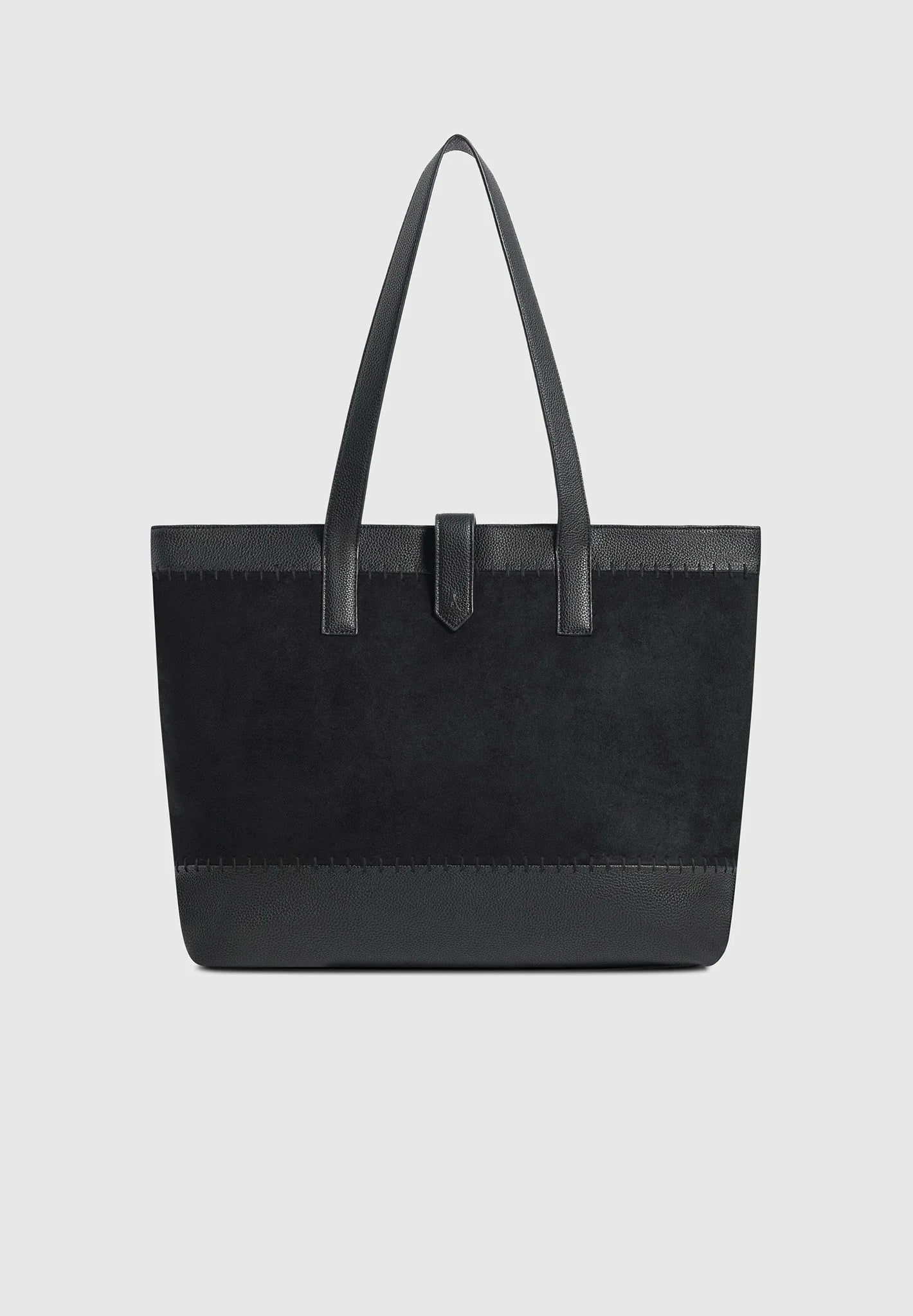 RAYAN- Bolso Premium de Ante y Piel Granulada con Puntada Artesanal™