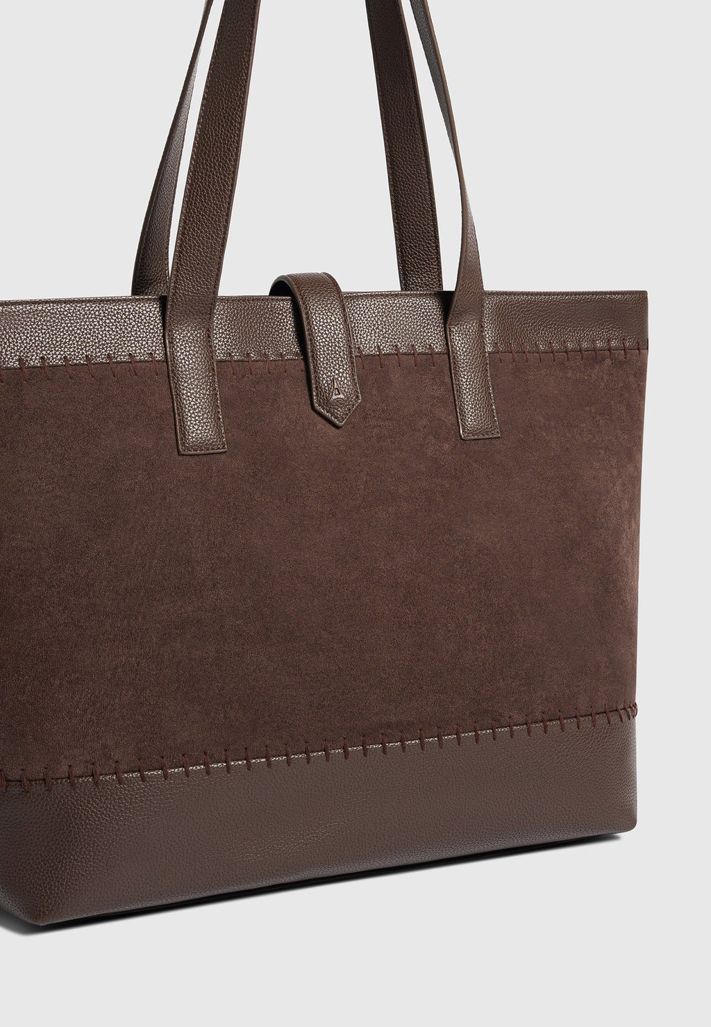 RAYAN- Bolso Premium de Ante y Piel Granulada con Puntada Artesanal™