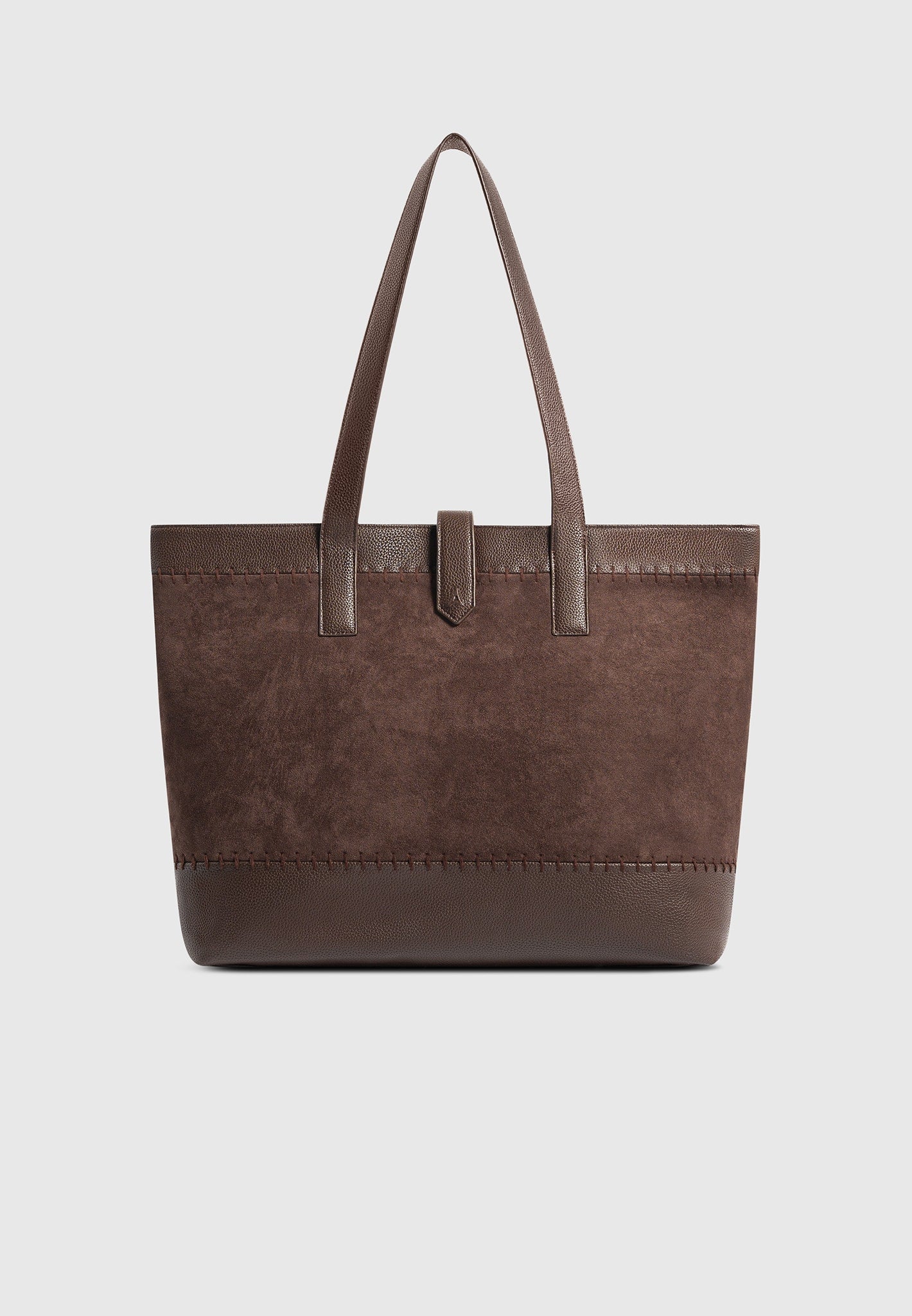 RAYAN- Bolso Premium de Ante y Piel Granulada con Puntada Artesanal™