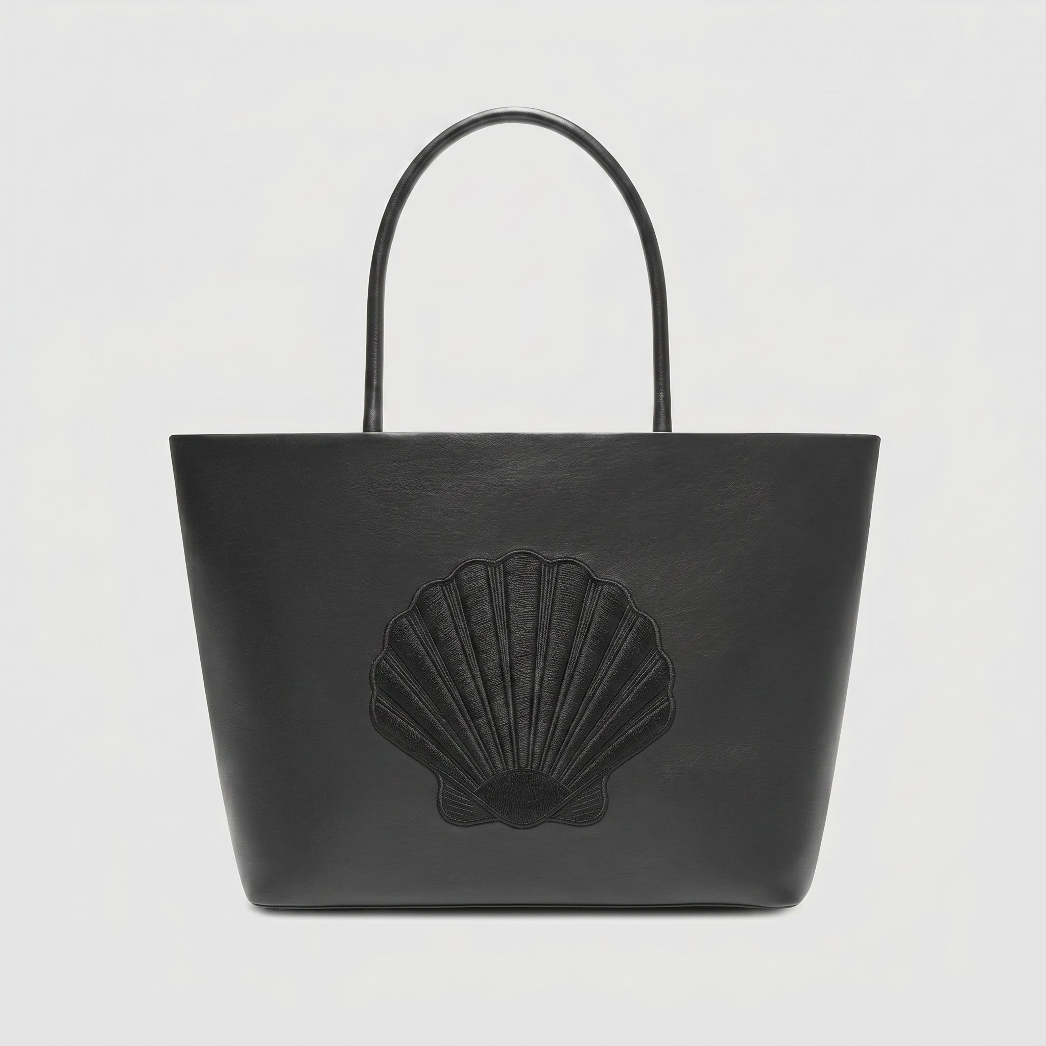 AURORA-Bolso de Cuero Negro y Elegante