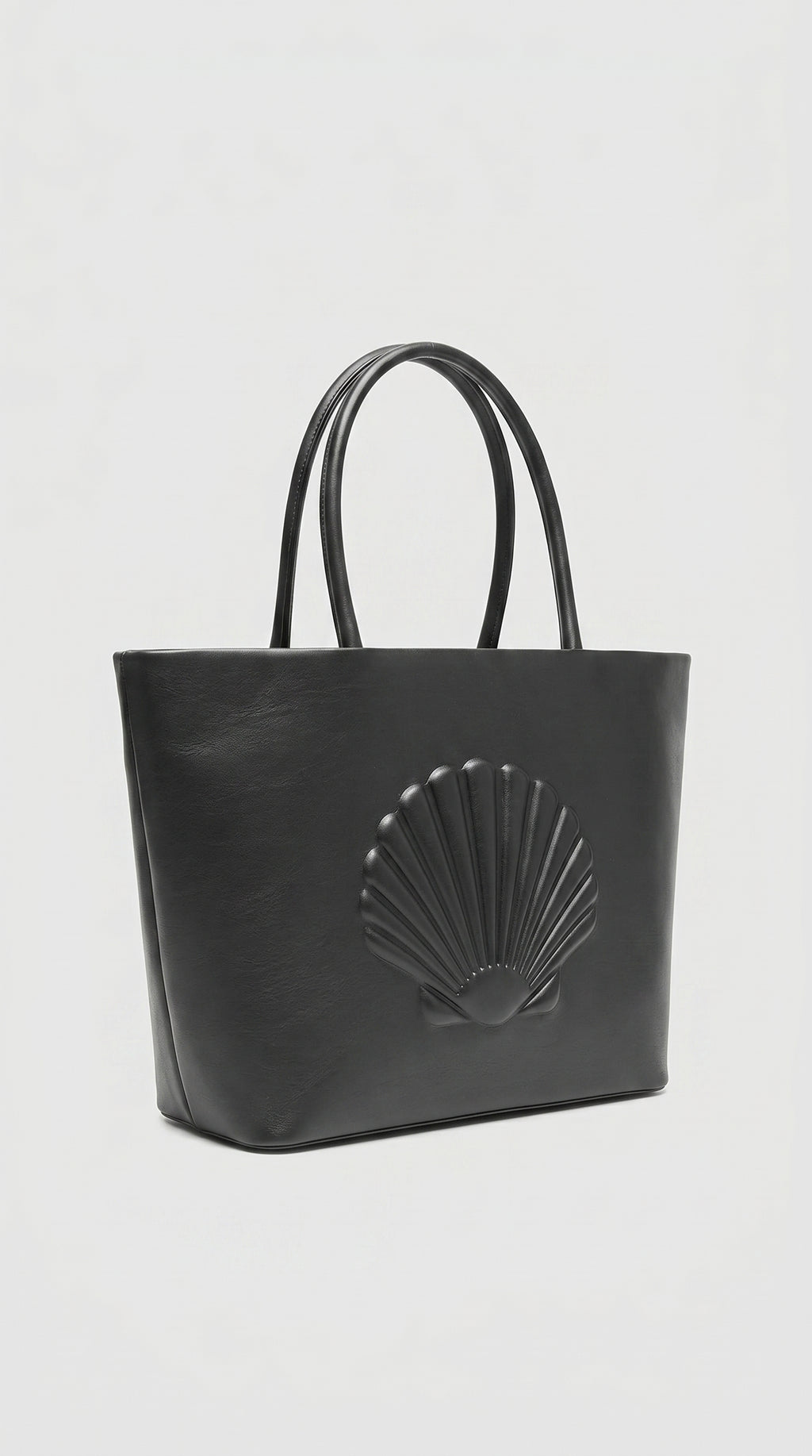 AURORA-Bolso de Cuero Negro y Elegante