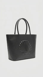 AURORA-Bolso de Cuero Negro y Elegante