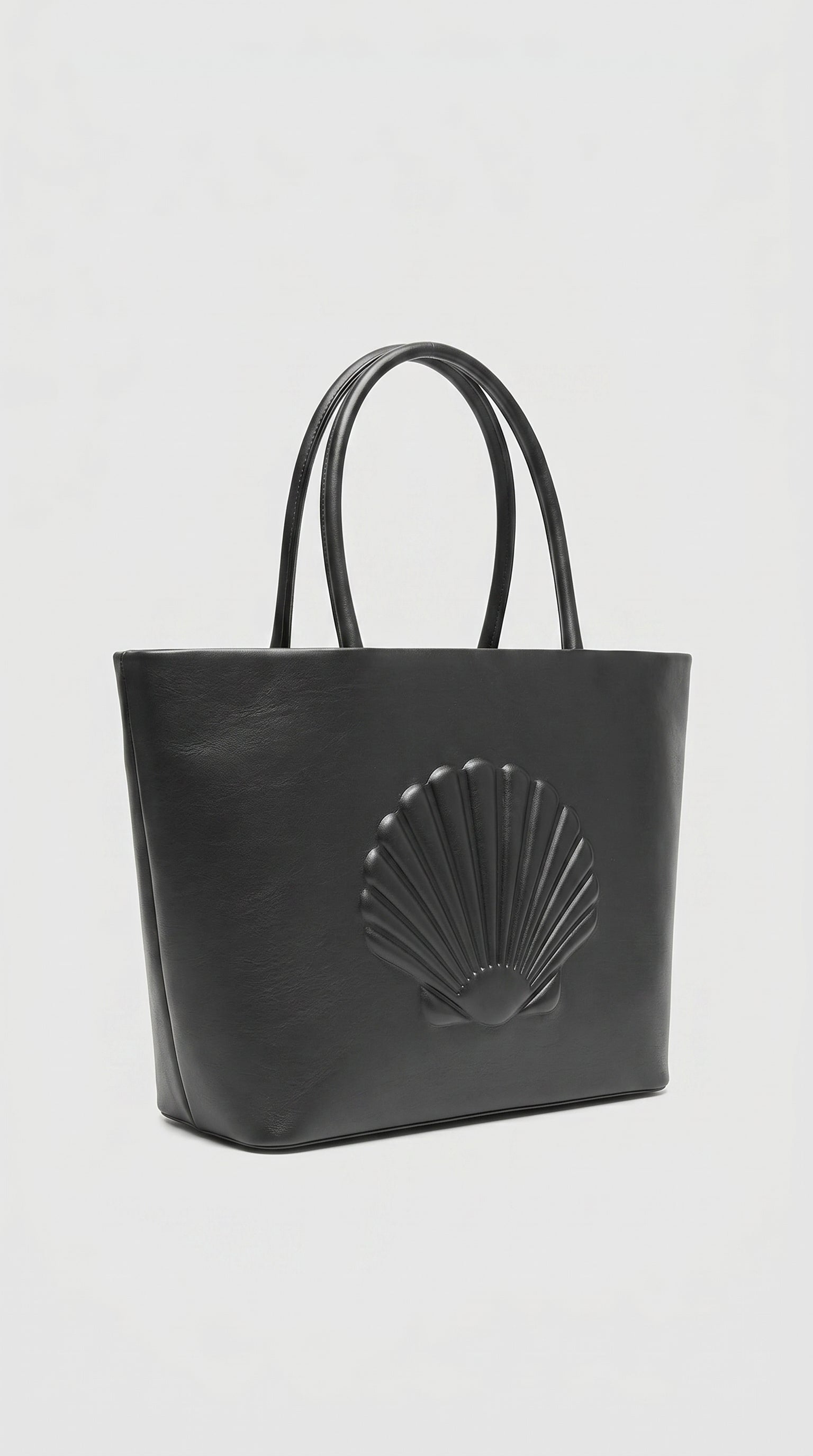 AURORA-Bolso de Cuero Negro y Elegante