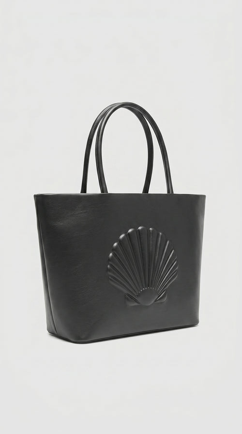 AURORA-Bolso de Cuero Negro y Elegante