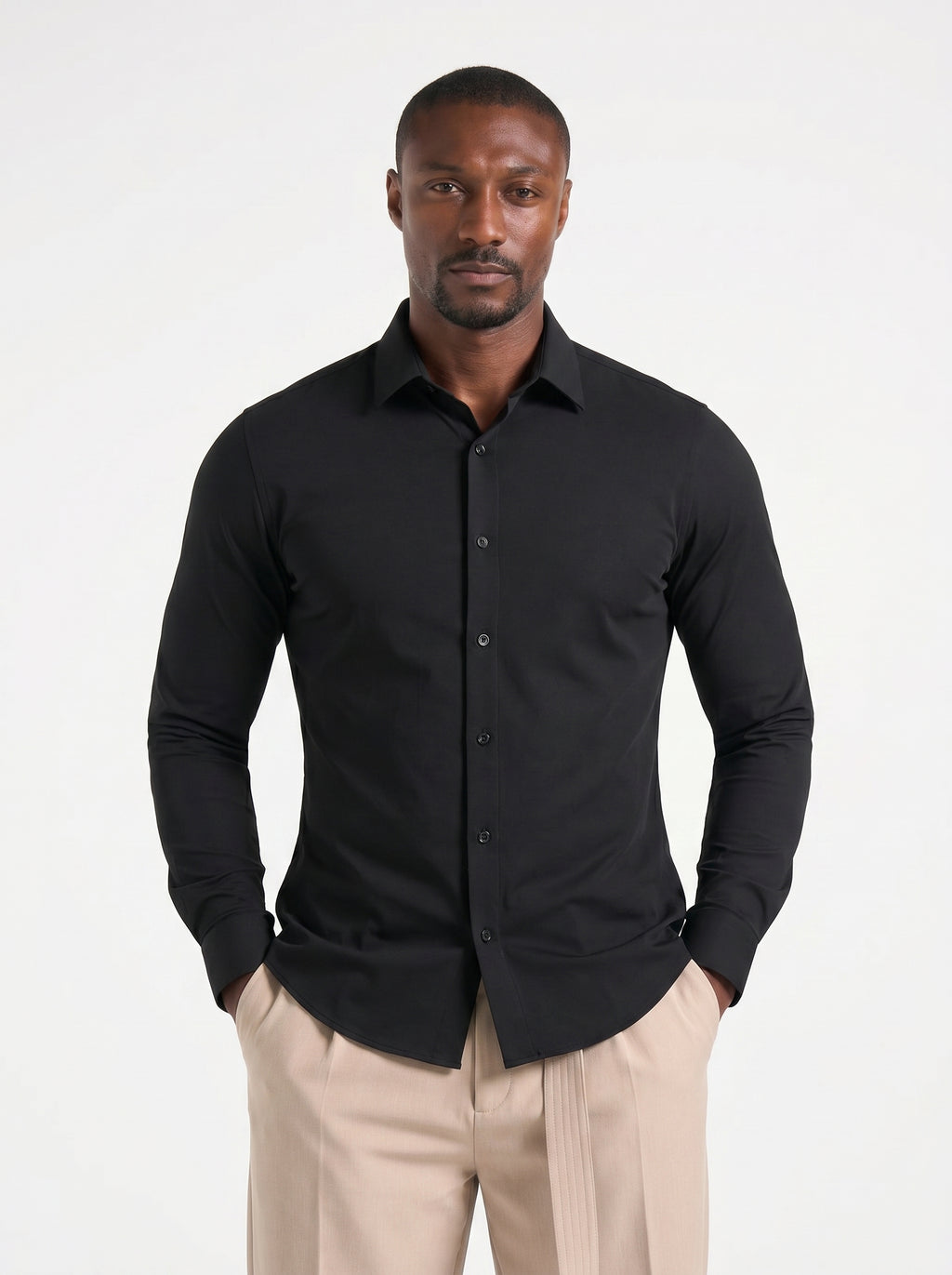 OLIVER - Camisa Elástica Antiarrugas