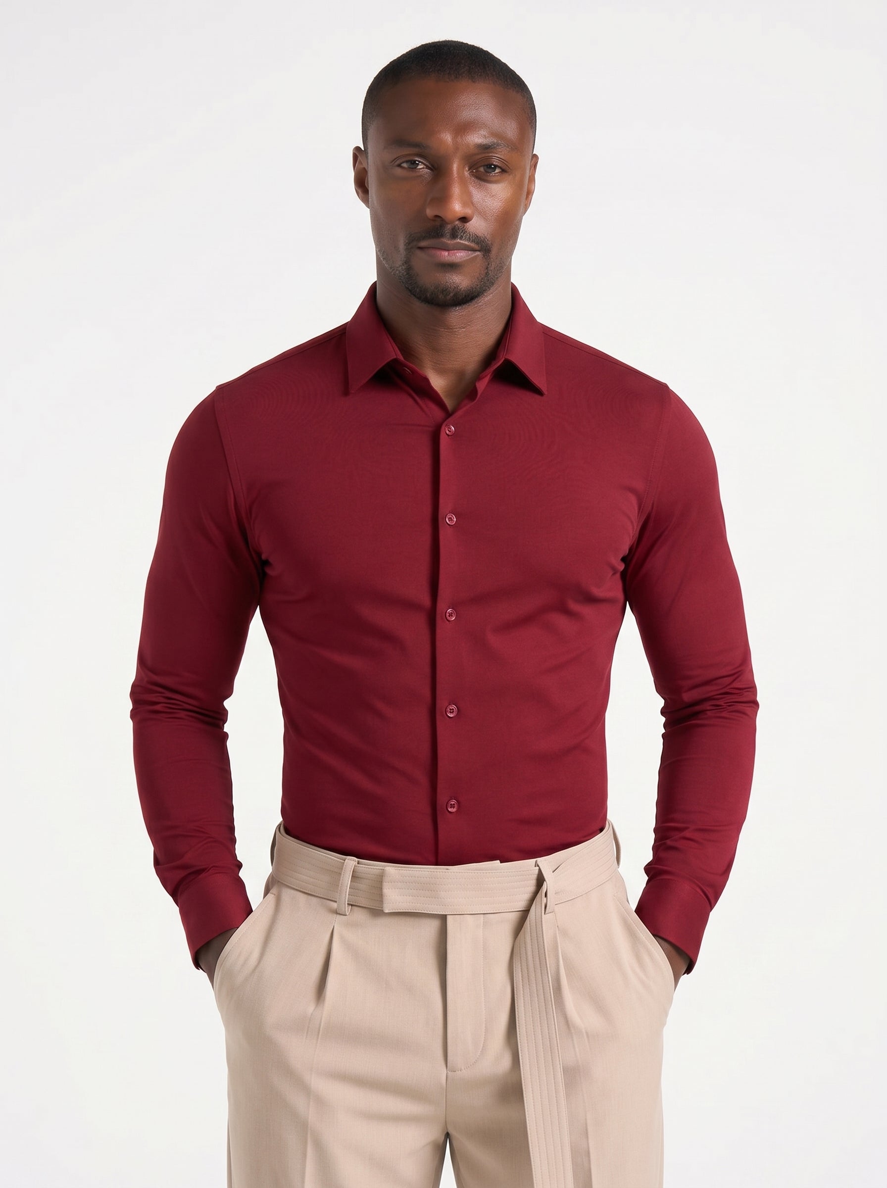 OLIVER - Camisa Elástica Antiarrugas