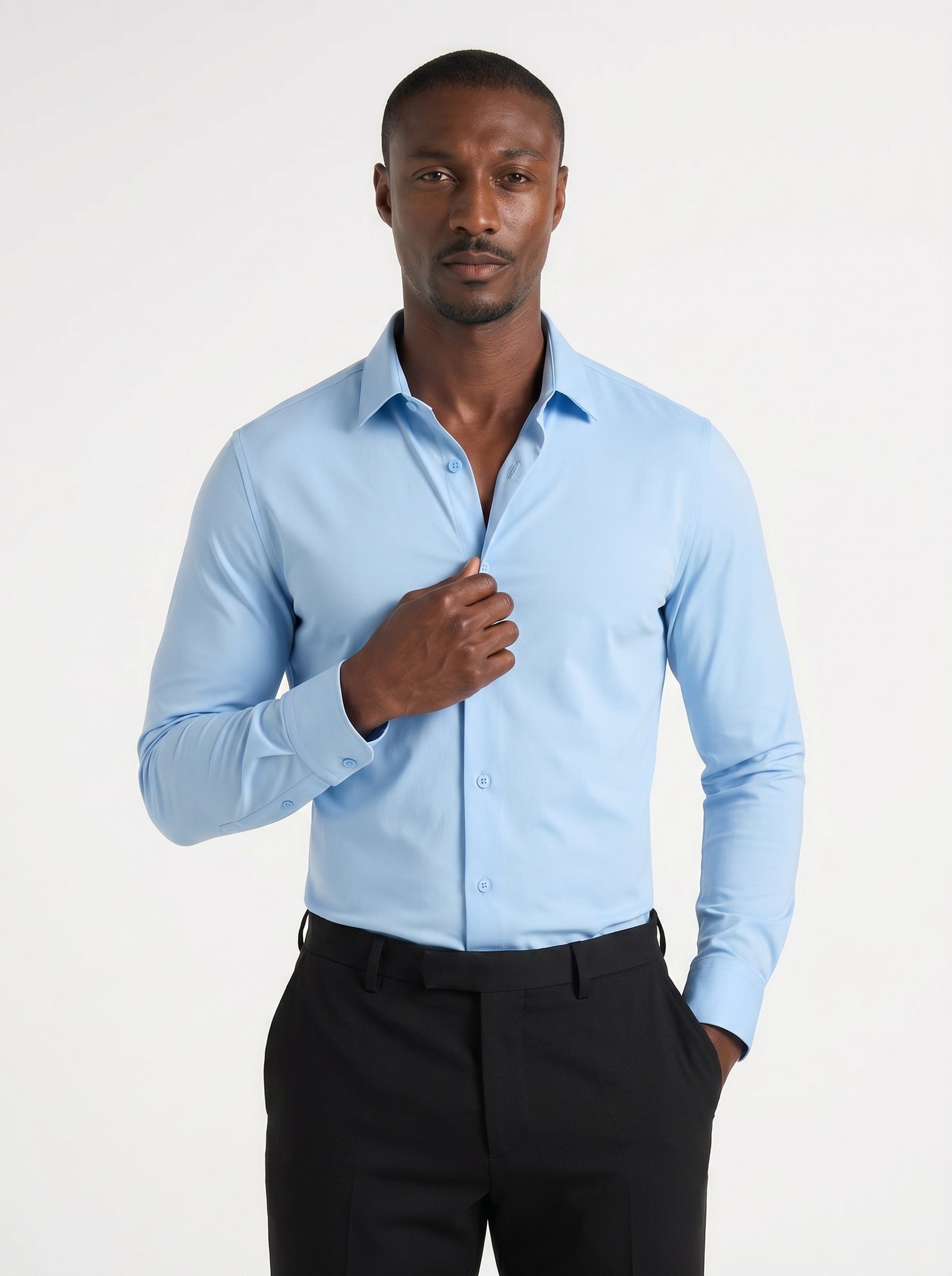 OLIVER - Camisa Elástica Antiarrugas
