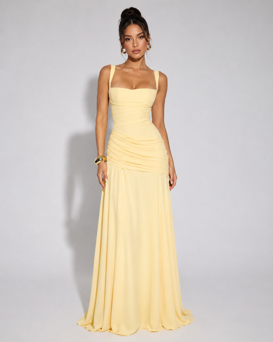 VALENTINA - Vestido largo drapeado™
