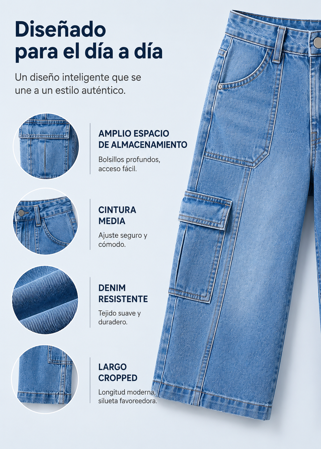 SONIA-Vaqueros casuales, elásticos y cortos™