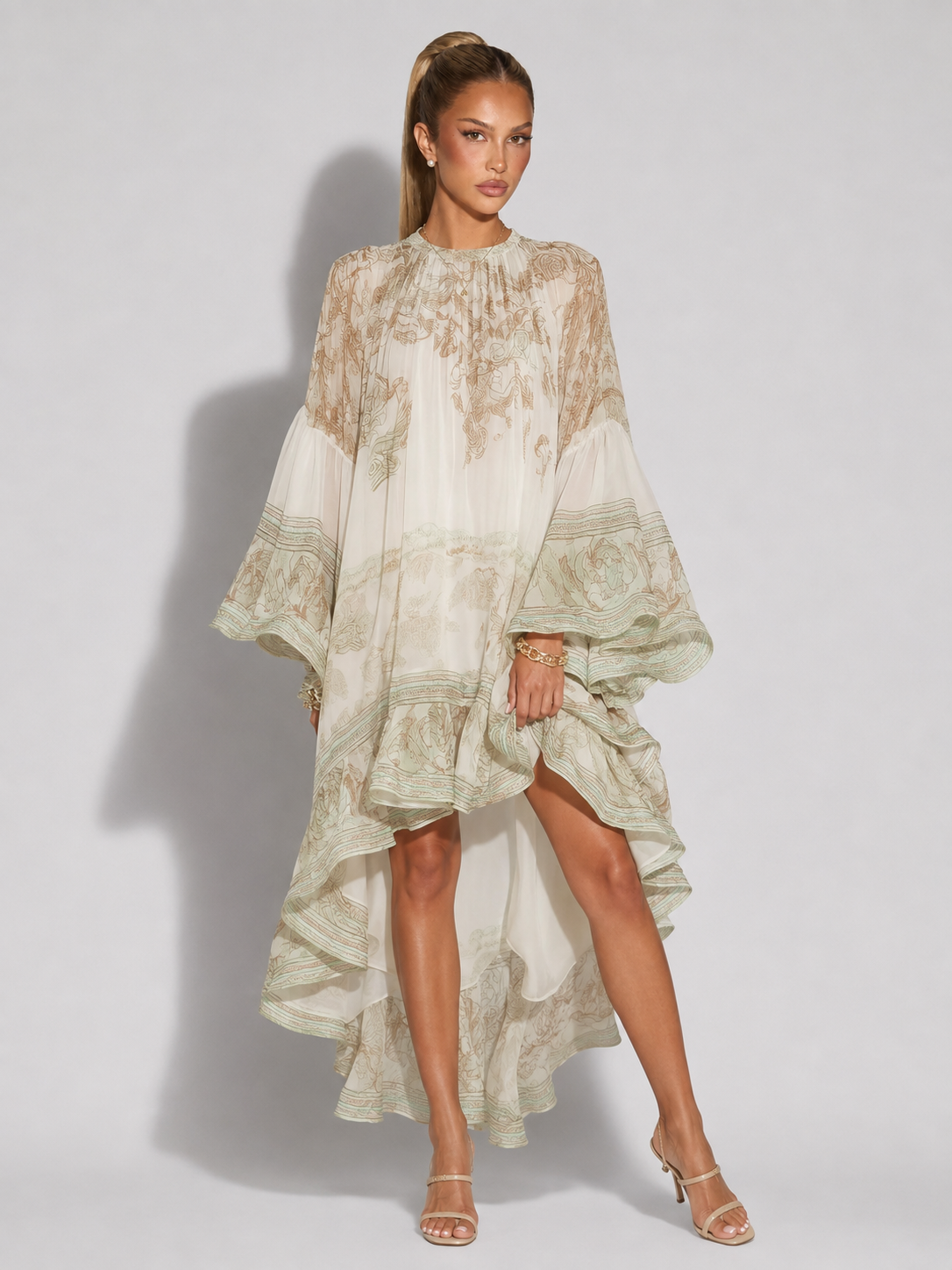 VALERIA - Minivestido de muselina estampada™