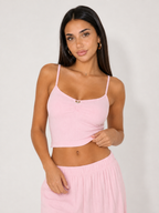 CANDELA - Conjunto de pijama de top de tirantes y pantalón fluido™