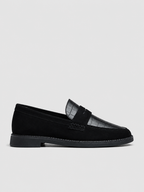 SABINA - Mocasín plano de piel con grabado efecto cocodrilo y diseño ergonómico™