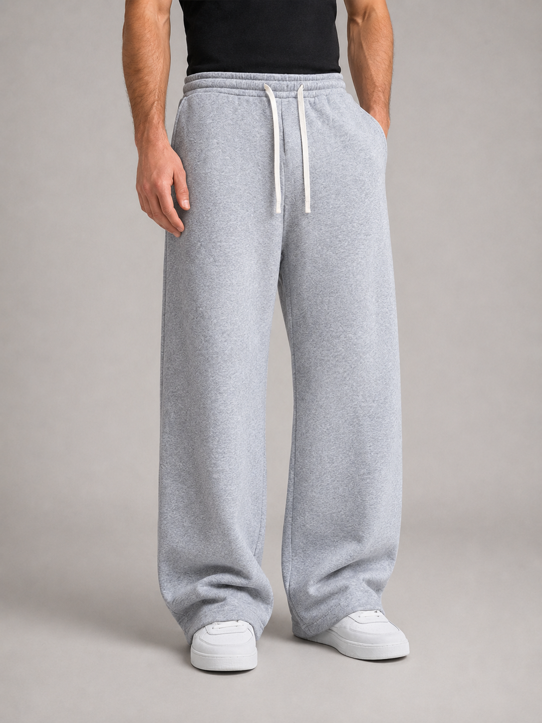 MATEO - Pantalones de chándal de felpa de corte holgado con cordón ajustable™