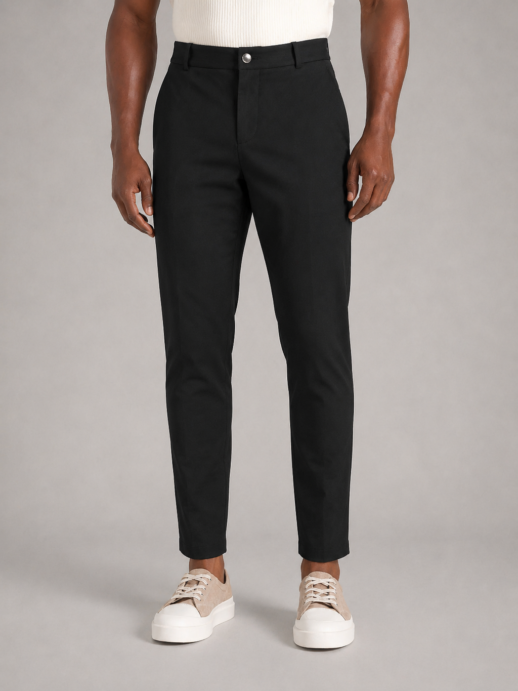BRUNO - Pantalones chinos elásticos de corte entallado y estilo sartorial™