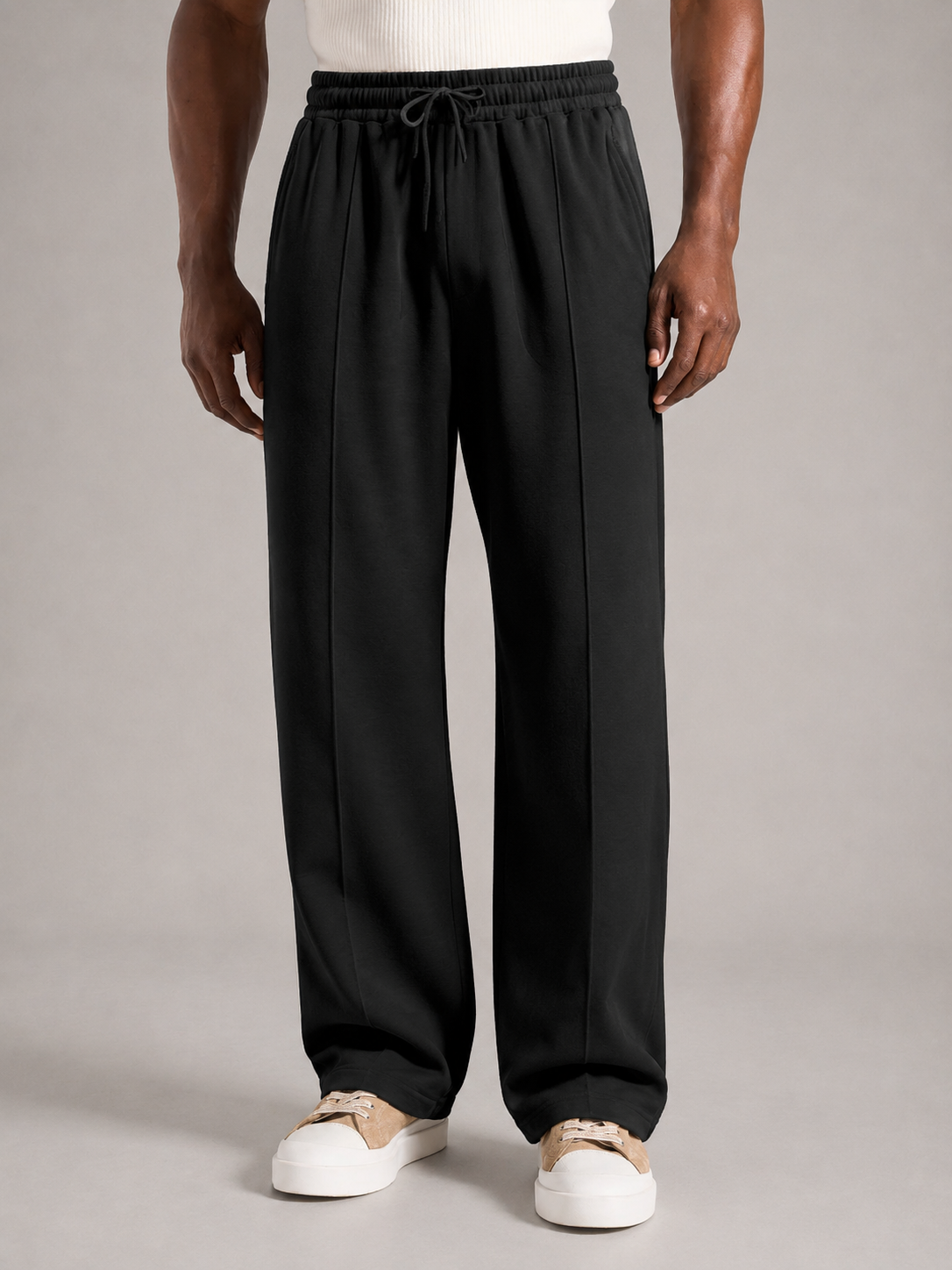 LEO - Pantalones de chándal lisos de corte recto y tejido transpirable™