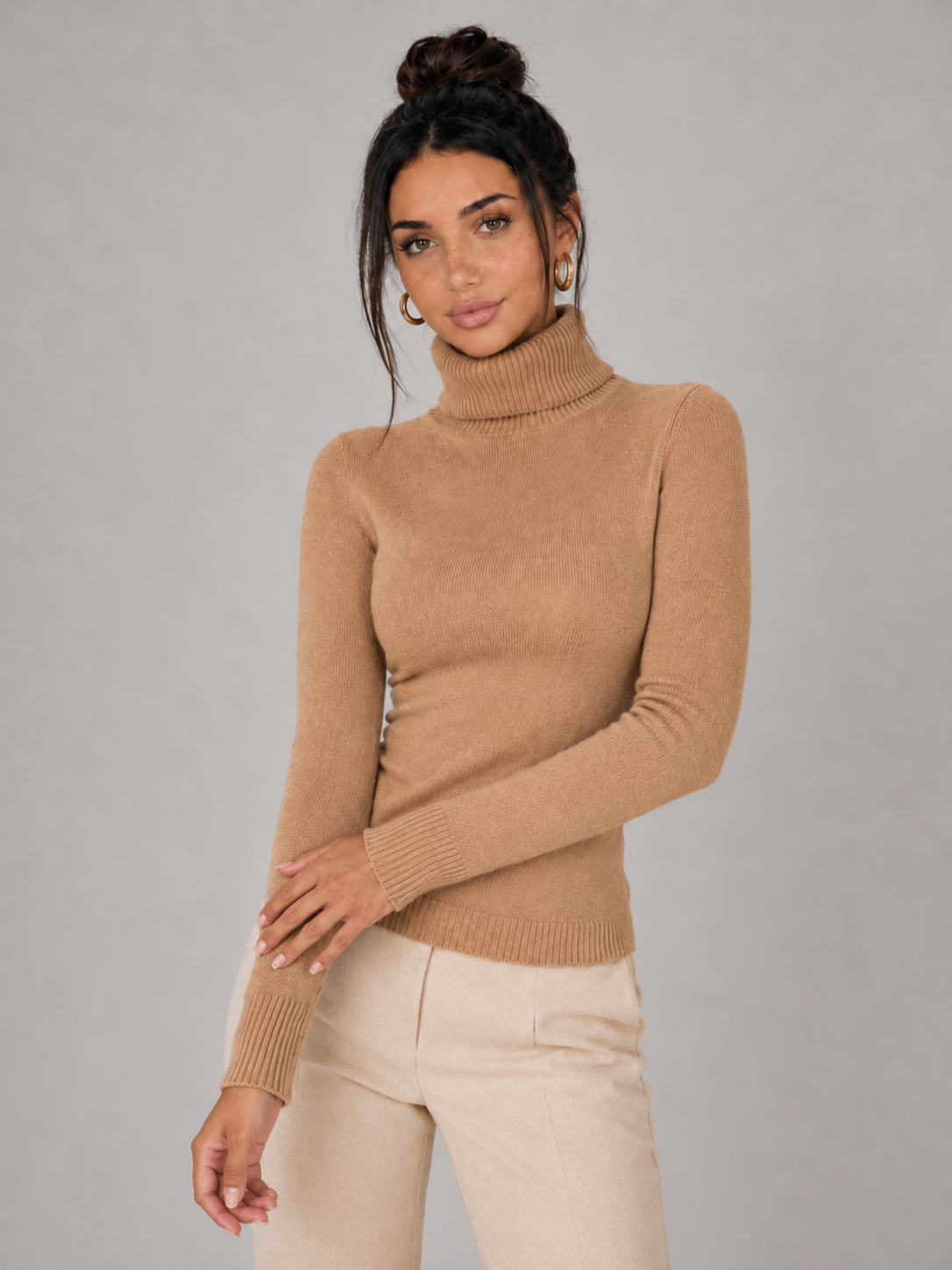 KIRA - Jersey térmico de cuello alto con forro interior de pelo suave™