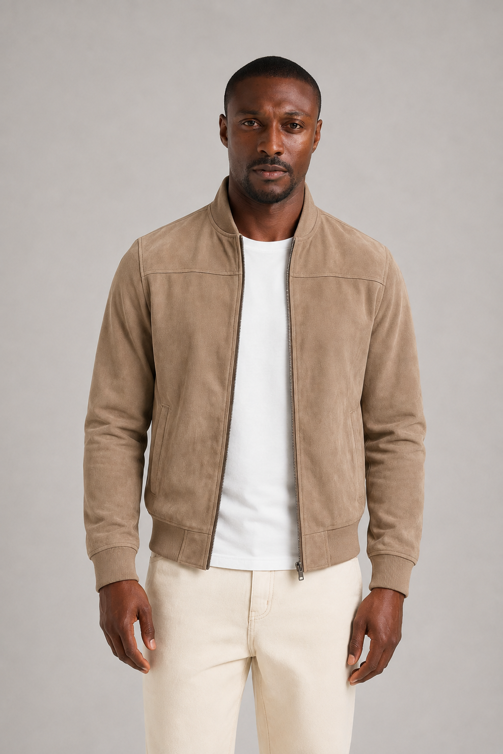 GERARD - Chaqueta bomber de aspecto ante para hombre™