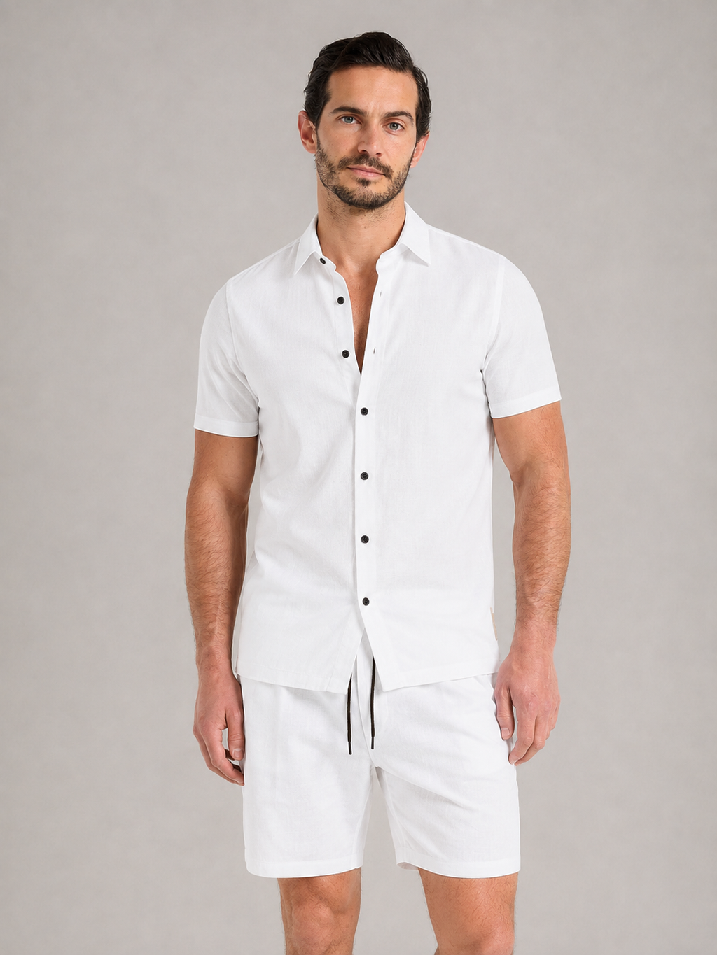NICO - Conjunto casual de camisa de manga corta y bermuda lisa™