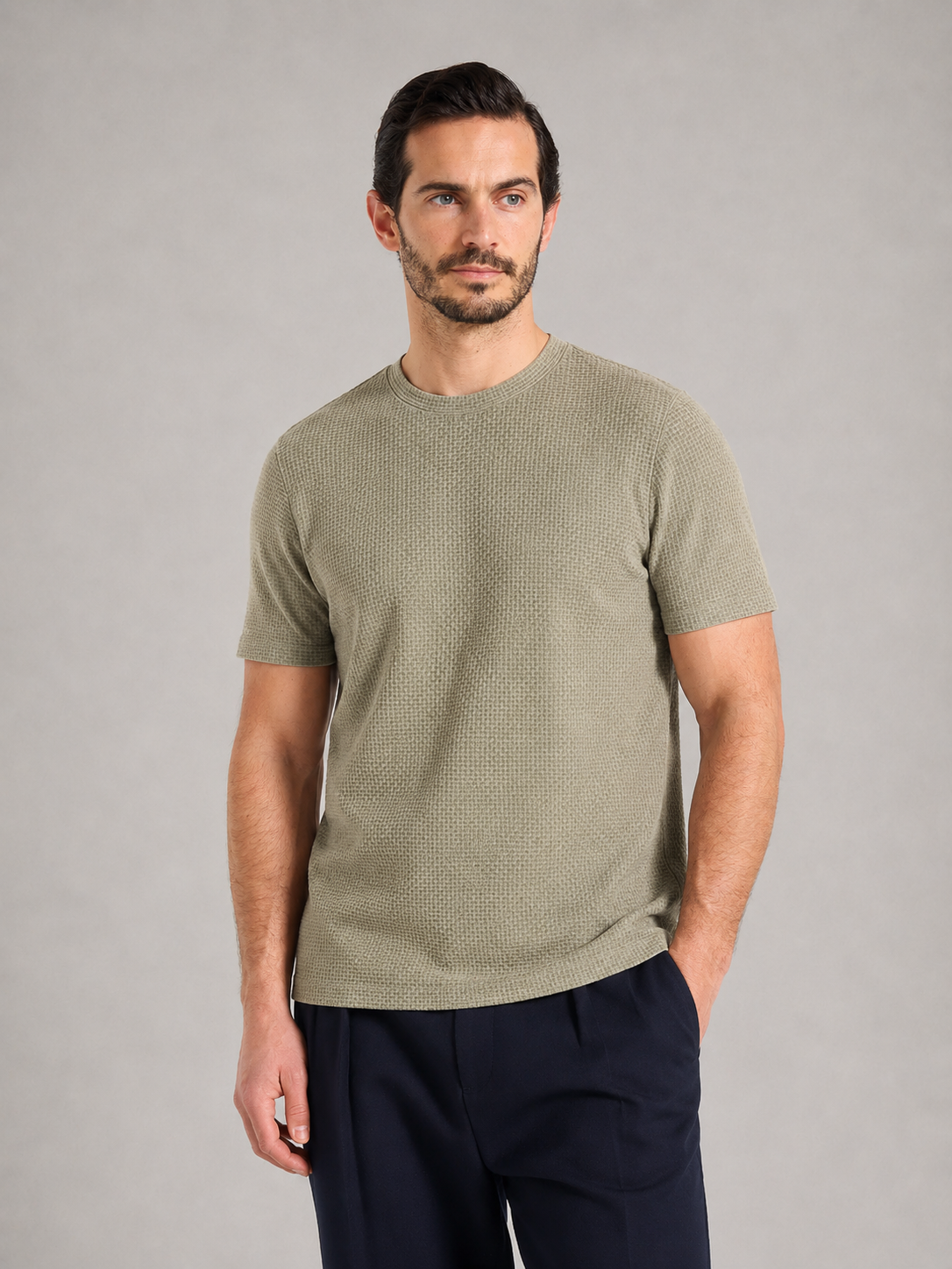 MARC - Camiseta de manga corta en punto tramado micro-geométrico™