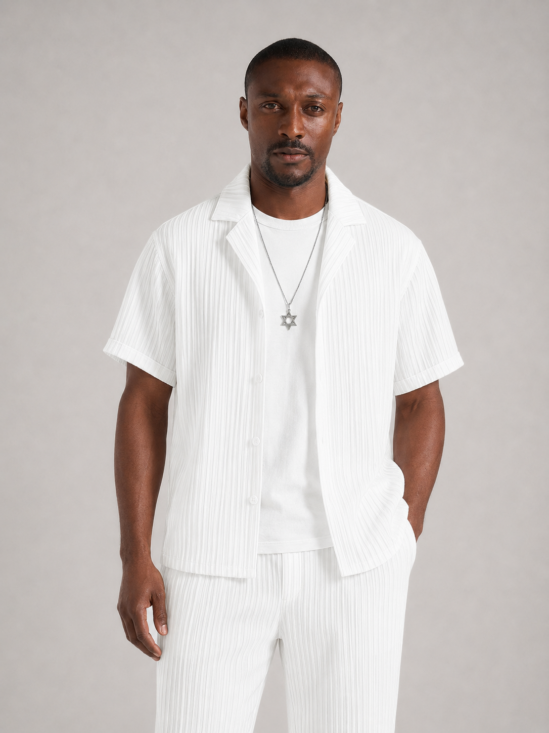 MAXI - Sobrecamisa ligera de lino y algodón con bolsillos de plastrón™