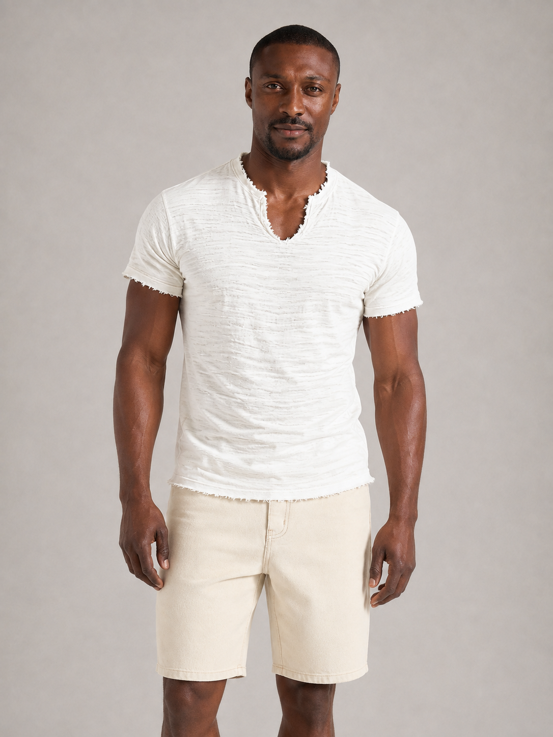 MARC-Camiseta Vintage con Cuello en V™