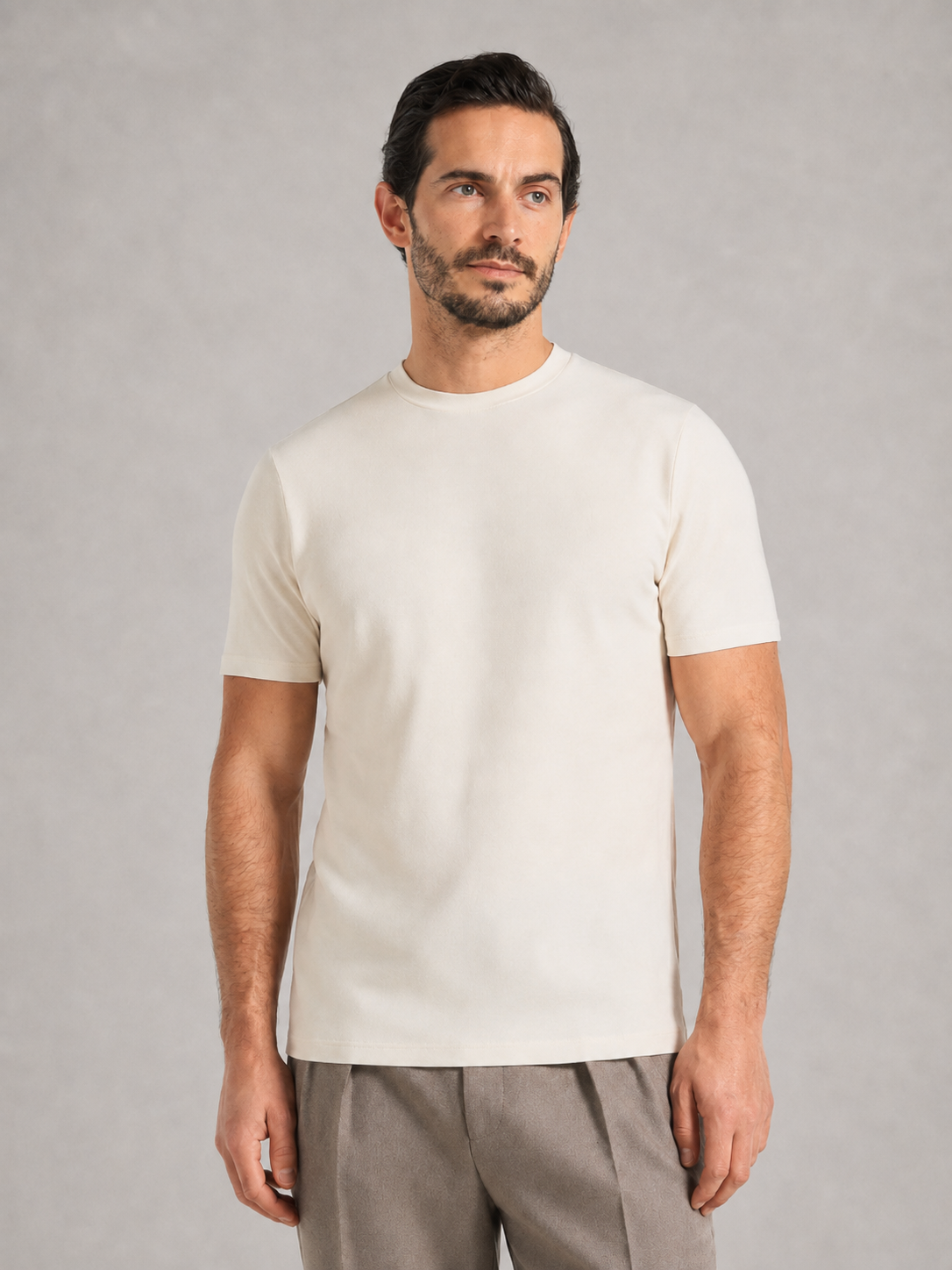 CHRISTOPHER - Camiseta básica de manga corta en algodón premium de corte clásico™