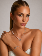 SOFÍA - Conjunto de collar y pulsera de perlas con cierre T-Bar marinero™
