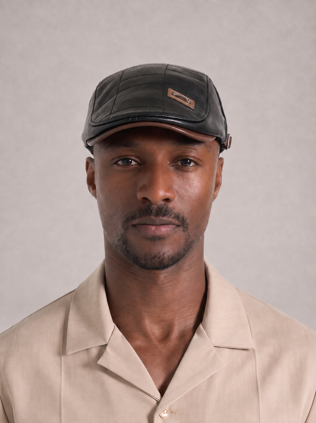 LEONARDO - Gorra plana piel™
