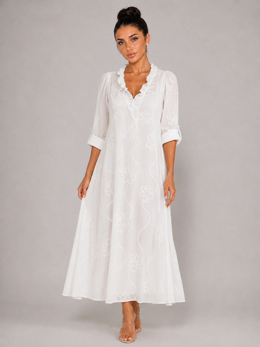 CARMEN - Vestido camisero largo™