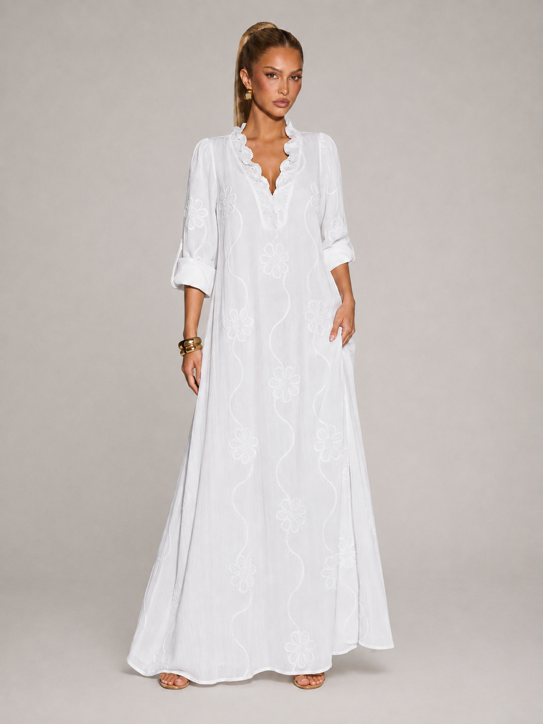SIENNA - Vestido largo camisero™