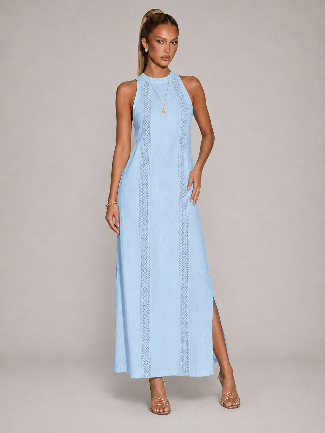 ALESSANDRA - Vestido midi halter™