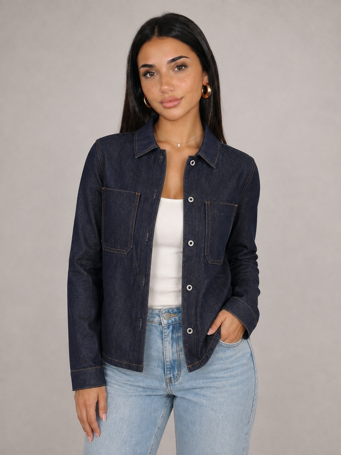 CARMEN - Sobrecamisa denim utilitaria™